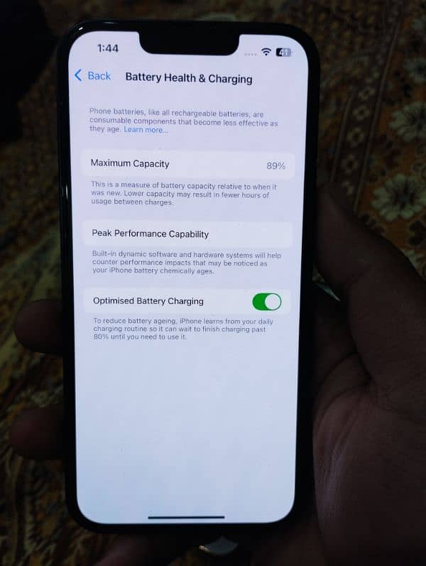 iphone 13 128 gb  (non active) with charger 6