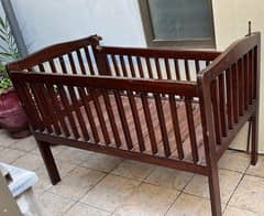 Baby cot wooden standard size