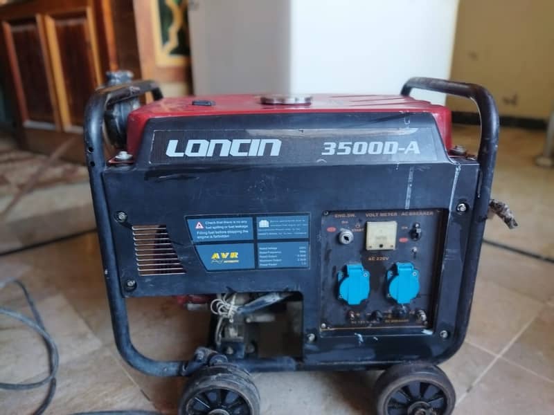 Urgent selling Loncin 3800 generator as shifting to another city 0