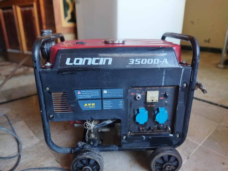 Urgent selling Loncin 3800 generator as shifting to another city 3