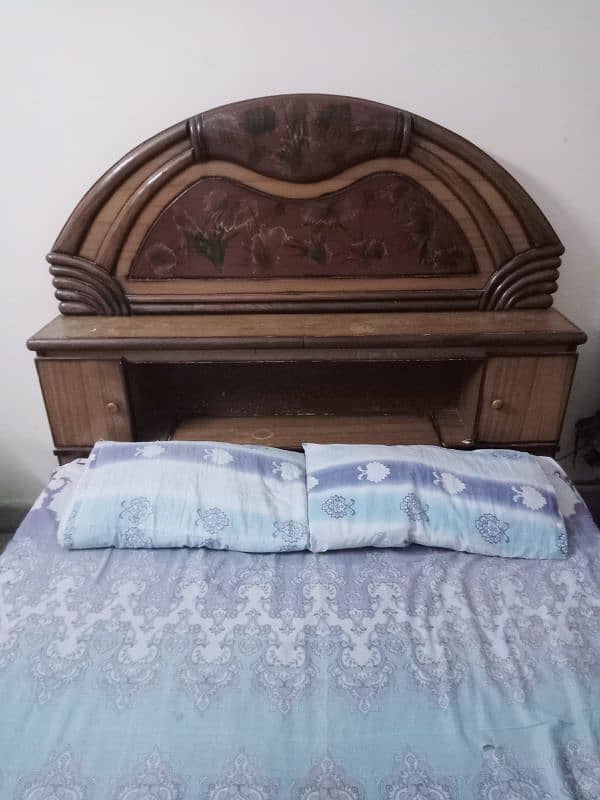 double bed with mattress 0