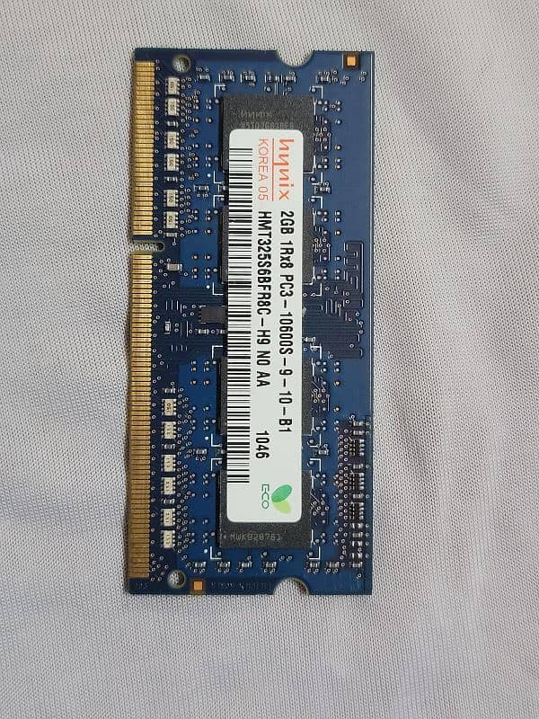 HP laptop RAM 2GB 1