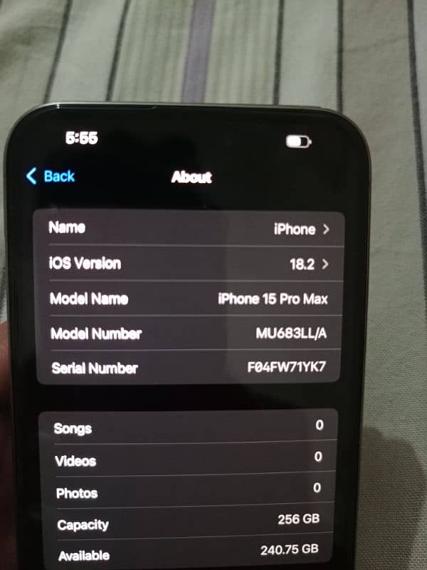 IPhone 15 Pro Max 256 GB Dual E-SIM Non PTA 3