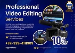 Pro Video Editing, Social Media, Photography, Web Design, Graphic, SEO