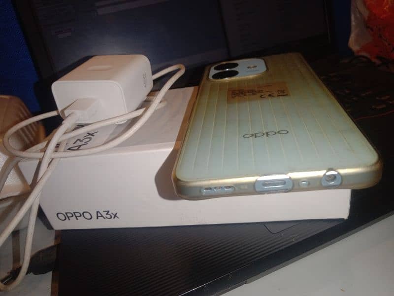 Oppo A3x  good condition with box and charger 3