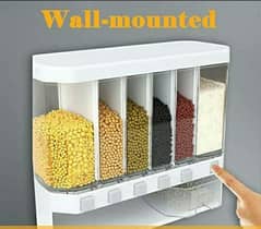 Transparent Wall mounted cereals dispenser