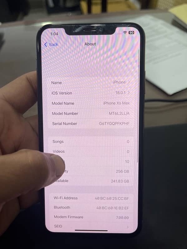 IPhone XS MAX 256 GB 4