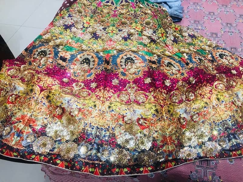 beautiful handmade work lehnga. . 10