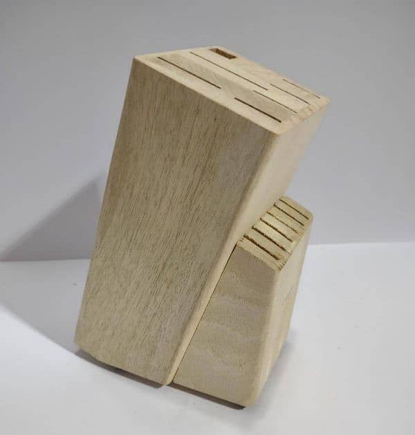 wooden knife block 0