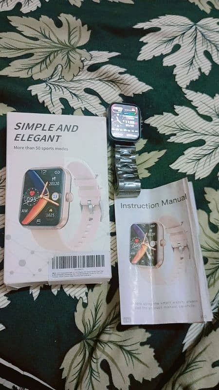 Import from Dubai smart watch, Watch with square face and chain strap. 2