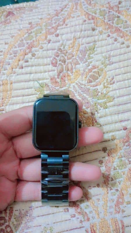 Import from Dubai smart watch, Watch with square face and chain strap. 5