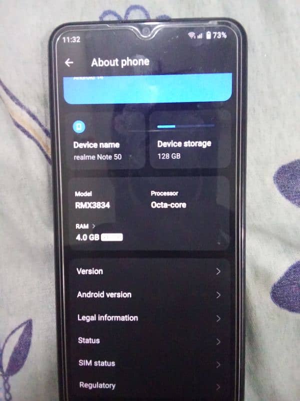 Realme Note 50 only 6 month used 6