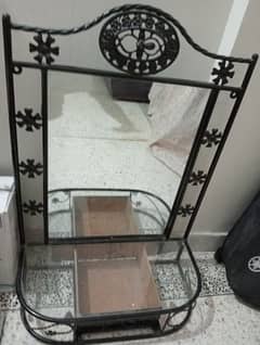 Wall Mirror with Black Metal Frame