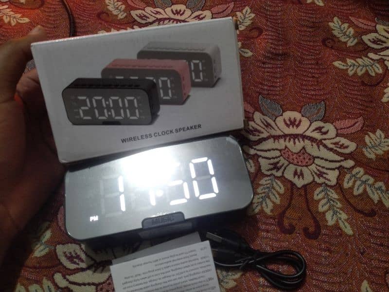 Bluetooth Speaker With Alarm Clock Free MP3 0