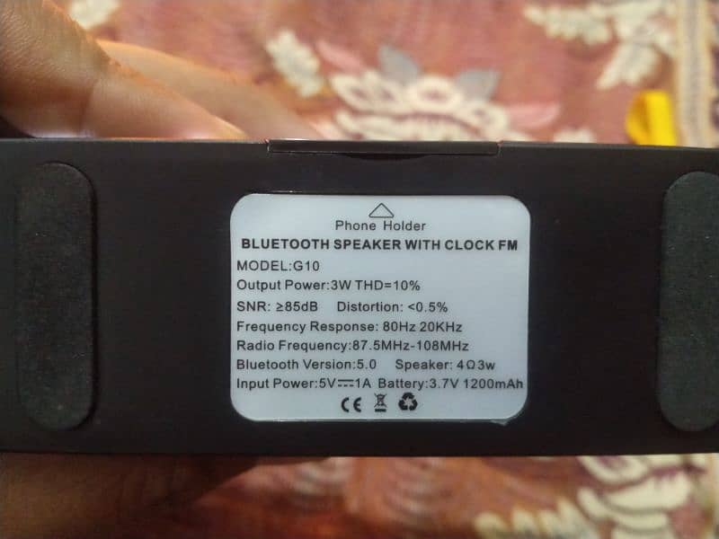 Bluetooth Speaker With Alarm Clock Free MP3 3