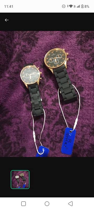 2 Black Chronographic watches 1