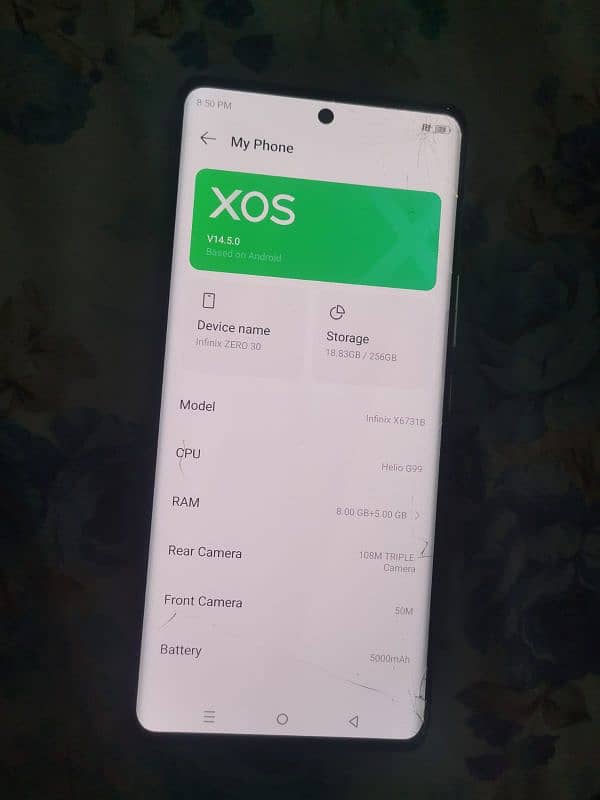 Infinix Zero 30 in ruff condition 2