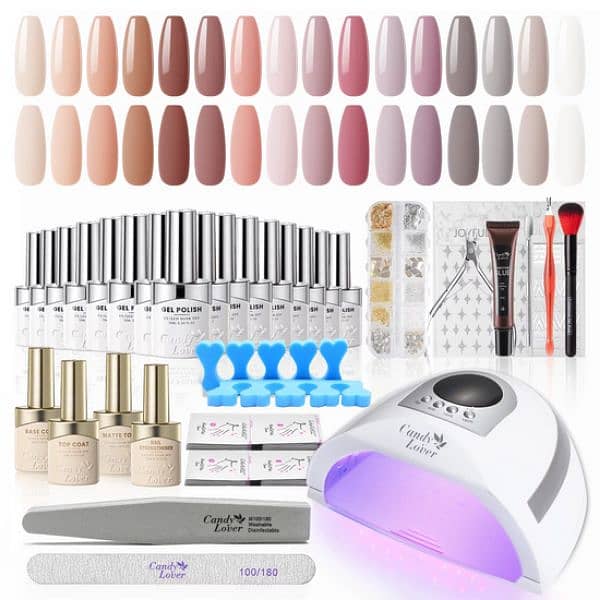 Candy Lover Gel Nail Kit with UV Lamp 0