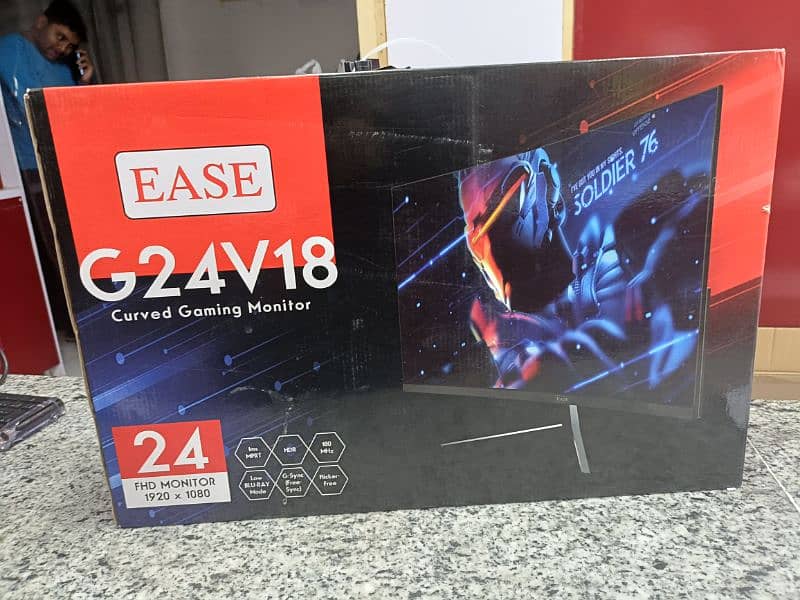 Ease G24V18 24 inch Curved Gaming Monitor 180hz Cute Monitor 0