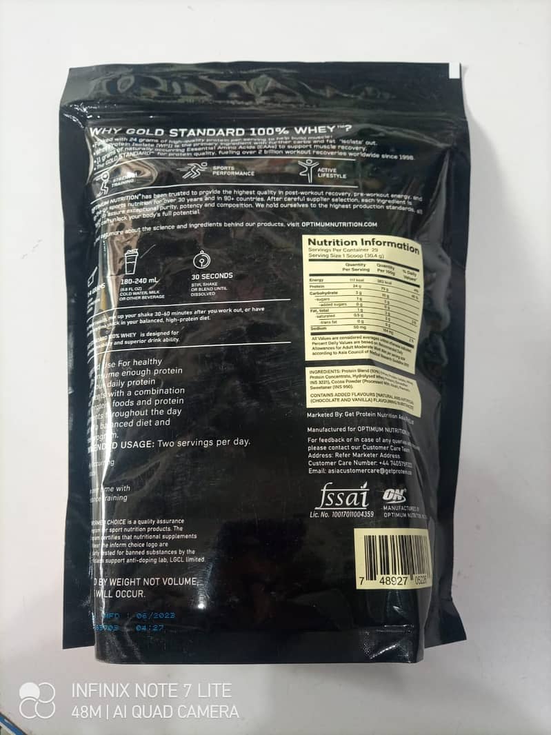 ON Whey Gold Standard Chocolate 1KG 1