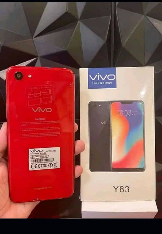 Vivo y83 6*128 very good condition red colour 03184142660.03204561702 1