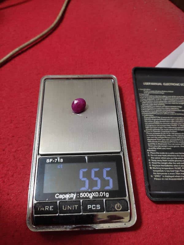 Natural Ruby Stone 7.95 Carat 8