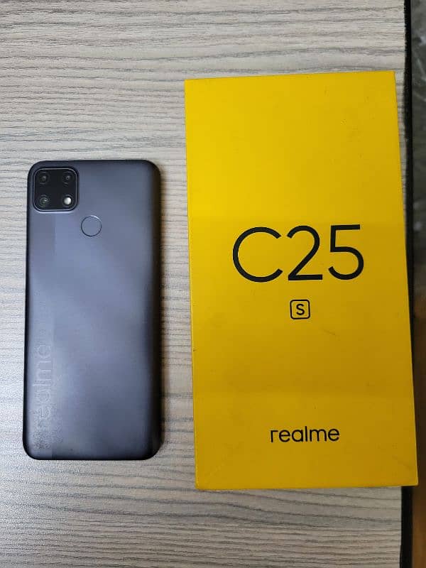 Realme C25s with box PTA Approved 0