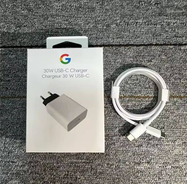 google charger 30W original for pixel 6, 6a, 6 pro, 7, 7 pro, 8, 8 pro 2