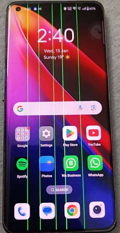 OnePlus 9 Pro 12/256 Global Dual Green Lines in Panel 1