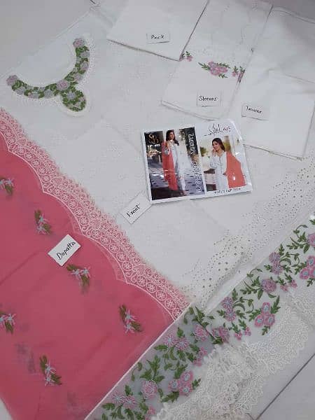 Cotton heavy embroided suit(wedding wear) 16