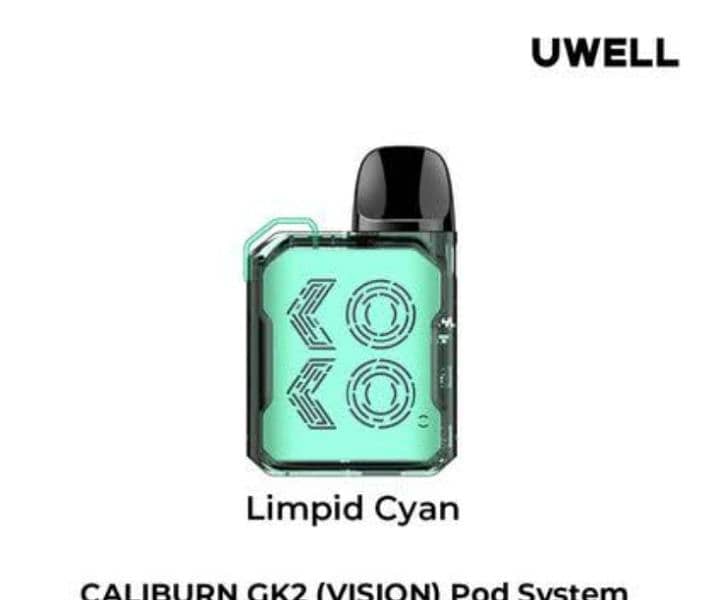 Uwell | Caliburn GK2 (Vision) | Podset (Limpid Cyan) 0