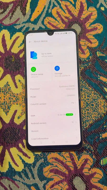 Oppo F17 Pro 8 GB Ram 128 GB 6