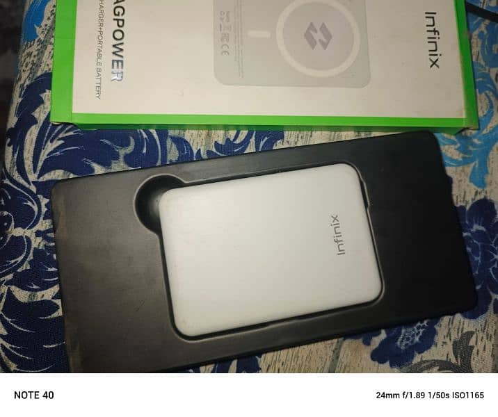 infinix note 40 with power bank daba chargr 5