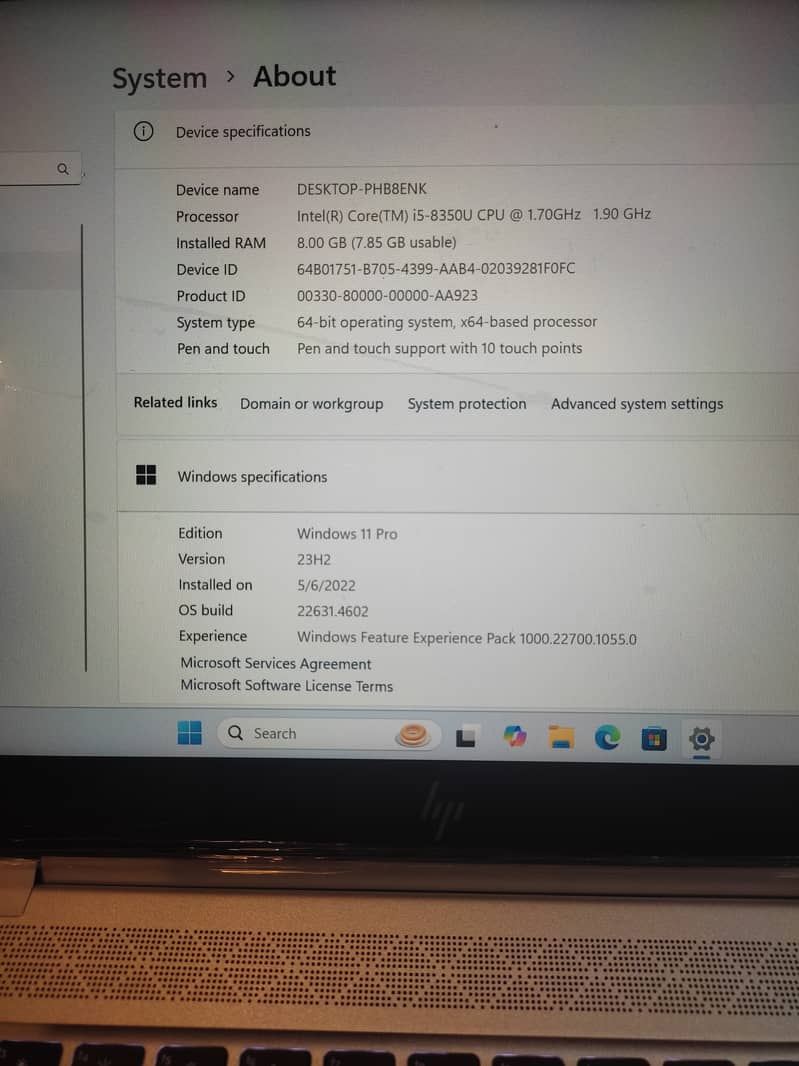 HP Elitebook x360 830 G5 I5 Gen 8 10