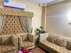 7 seater sofa with curtain