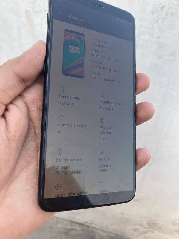 One plus 5t 6/64 in good condition PTA proved 5