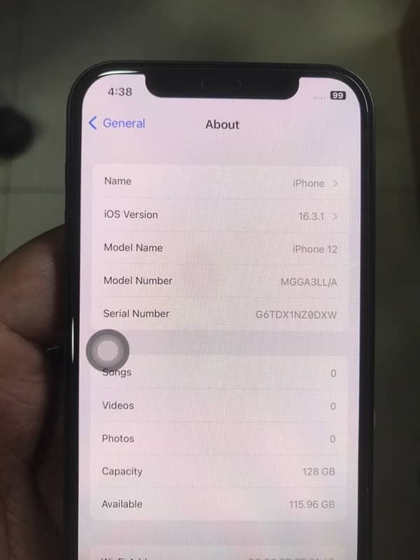 iPhone 12, 128gb, NON PTA, 100% battery health, free airbuds 6