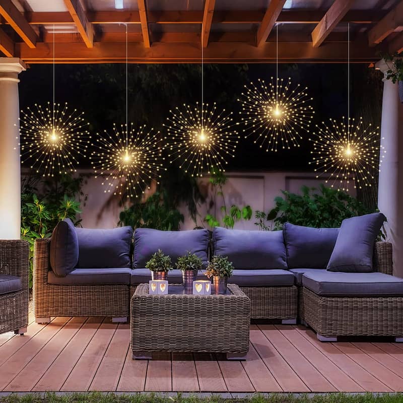 Solar Powered LED Fairy Lights Waterproof With 8 Modes String Lights 1