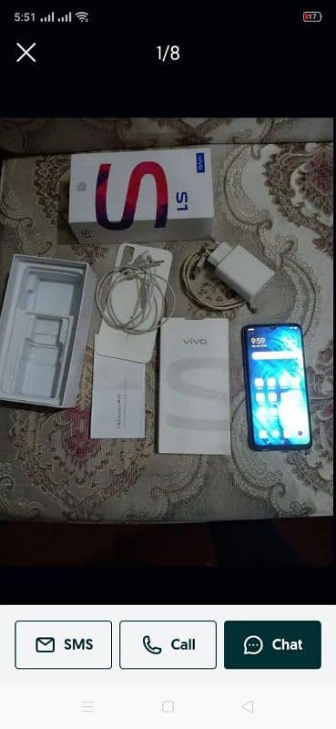 vivo s1 4 128 full box all OK mobile 1