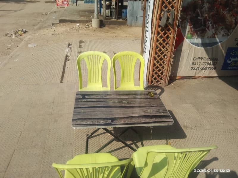 biryani counter tables chair for sell 3