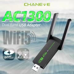 Wifi Adapter 1300mpbs 2.4GHz/5GHz Wireless Adapter WiFi Dongle 3.0 USB