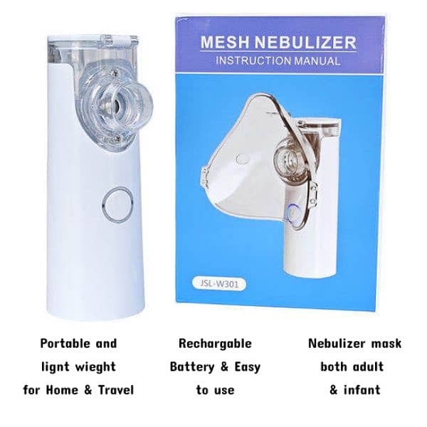 Mini Mesh Nebulizer , Portable Handheld Inhaler for  Treatment . 7