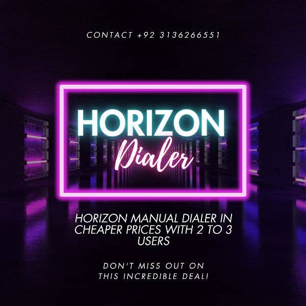 Horizon UK Manual dialer 0