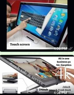 ALL IN ONE PC touch n non touch checking warranty wifi cemra