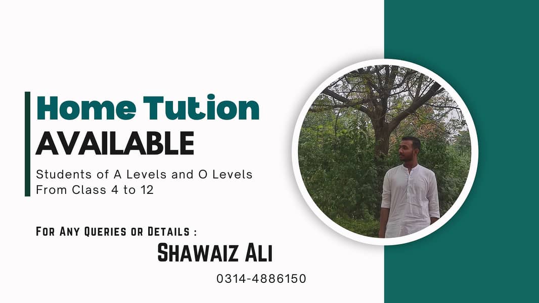 Home Tuition Available for O/A Levels & Grades 4-12 | Expert Tutor 0