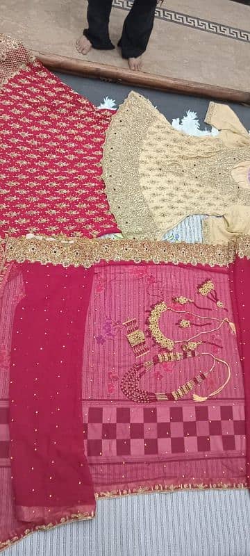 barat lehenga , matching purse,jewelry, 1