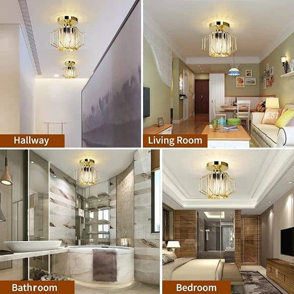 uk Frideko Ceiling Lights Living Room - Gold Light Fittings Ceilings 4