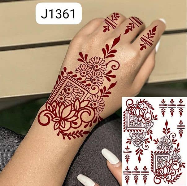 Mehndi designs stickers 0