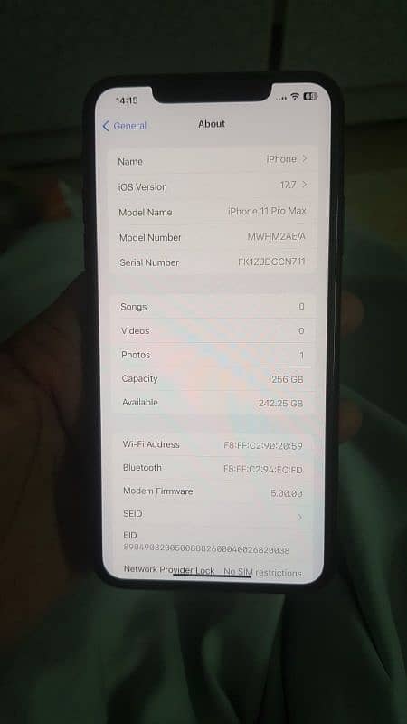 iPhone 11 Pro max 256GB 1