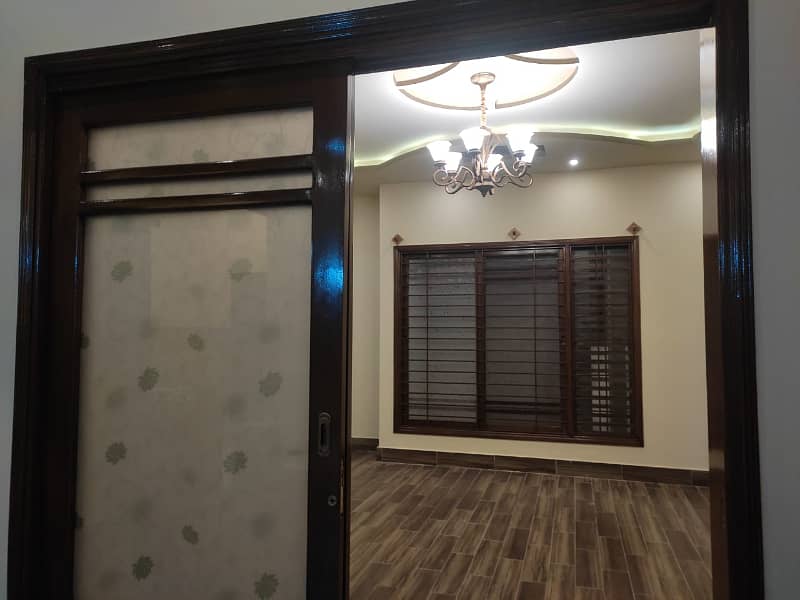 three bed dd first floor portion with roof for rent in johar 18